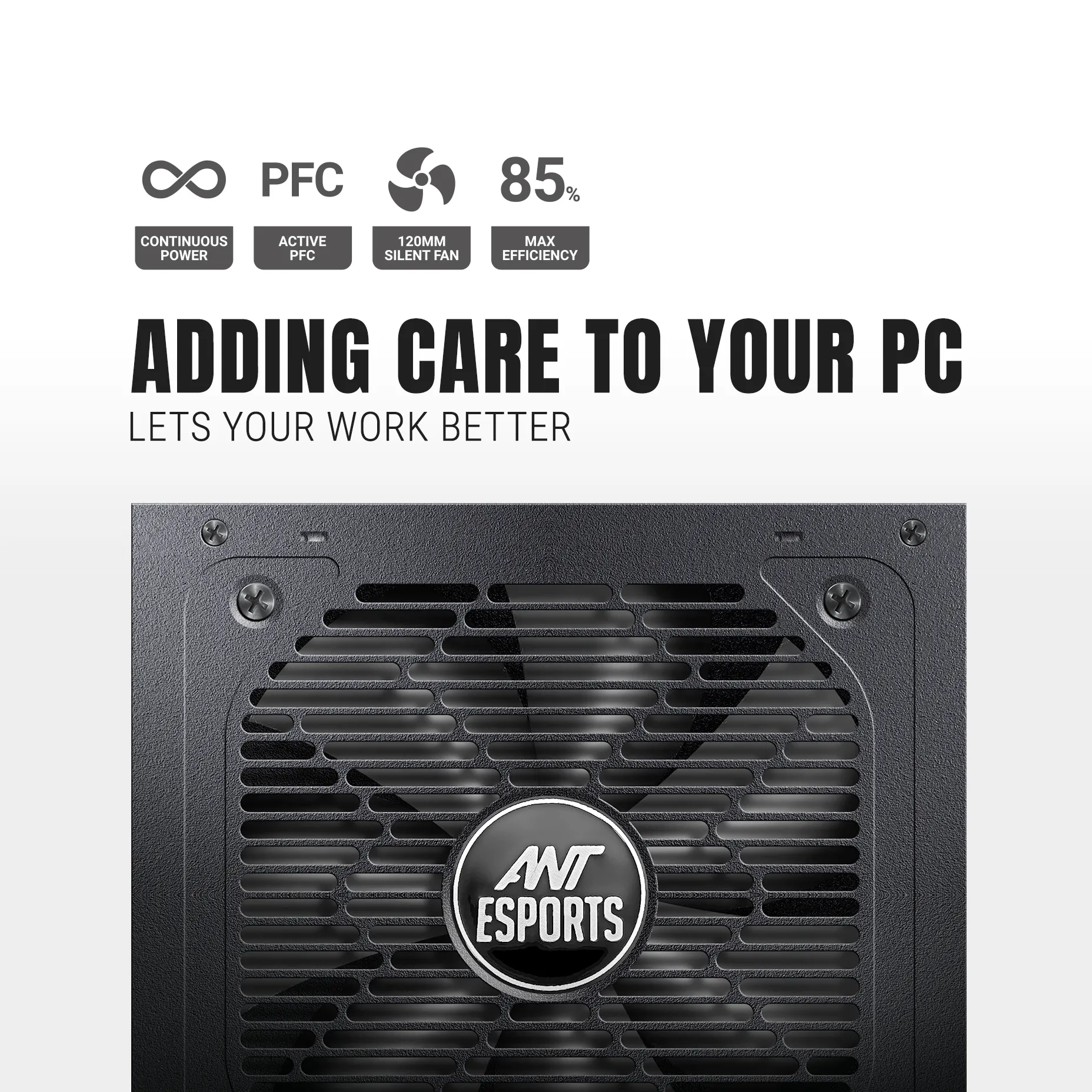 Ant Esports Desktop Power Supply 550w 80 Plus Gold Fully-Modular FG550 V2 view 4